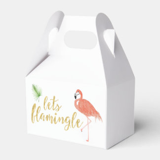 Flamingo Anpassningsbar Gift Box - Gable Presentaskar