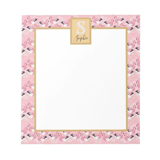 Flamingo Anteckningsblock (Framsida)