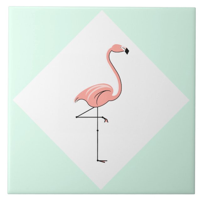 Flamingo Aqua Diamond-panel Kakelplatta (Framsidan)