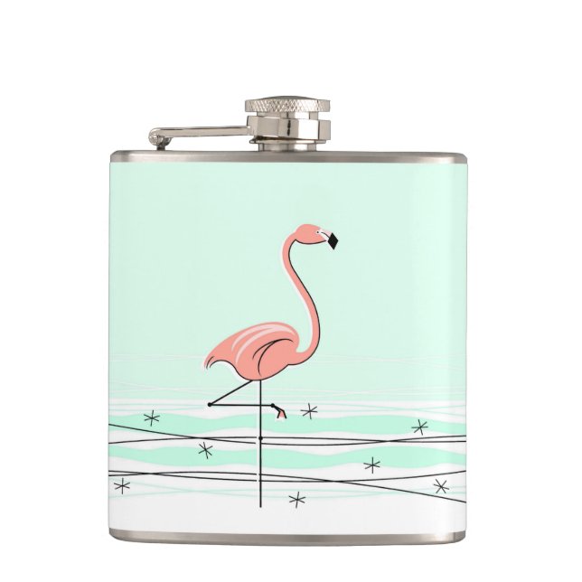 Flamingo Aqua inslagen kolv Fickplunta (Framsidan)