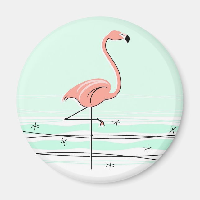 Flamingo Aqua magnet (Framsidan)