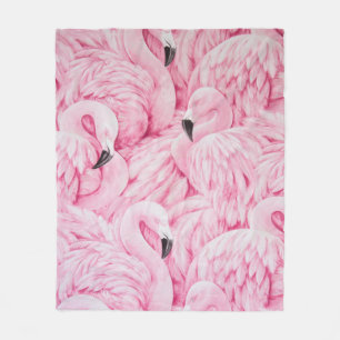 FLAMINGO ÄR ÖVERALLT. FLEECEFILT