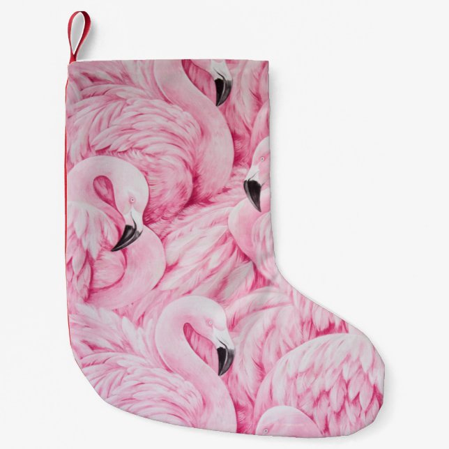 FLAMINGO ÄR ÖVERALLT. LITEN JULSTRUMPA (Framsidan)