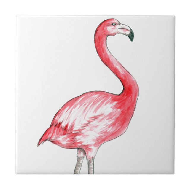 Flamingo Art Kakelplatta (Framsidan)