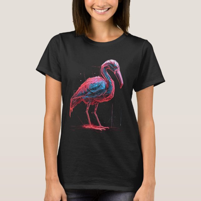 Flamingo artwork  animal  animal flamingo 20 t shirt (Framsida)