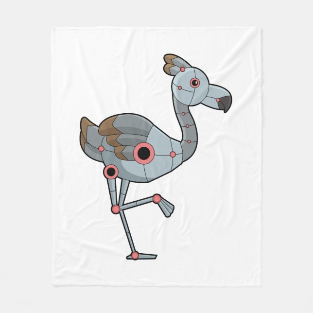 Flamingo as Robot Fleecefilt (Framsidan)