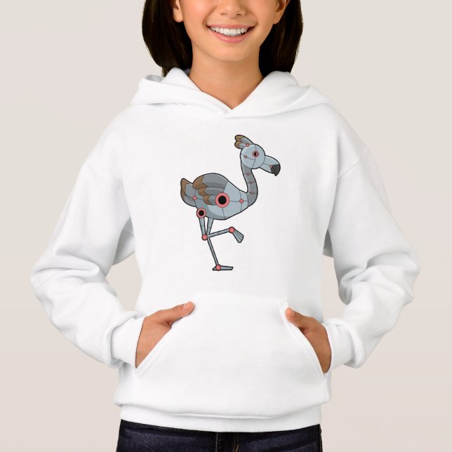 Flamingo as Robot T Shirt (Framsida)