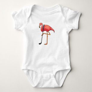 Flamingo at Golf med Golf klubb T Shirt