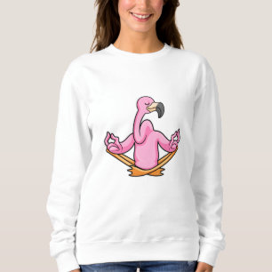Flamingo at Yoga i Kor-legged T Shirt