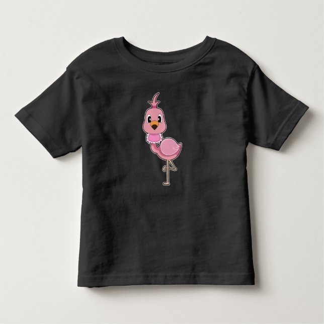 Flamingo Baby Nappar T Shirt (Framsida)