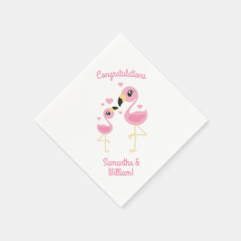 Flamingo Baby Shower Cute Tropical Pappersservett