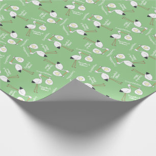 Flamingo Baby Shower Cute Tropical Presentpapper