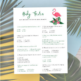 Flamingo - Baby Trivia | Barnstödsspel