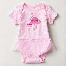 Flamingo Baby Tutu Bodykostym