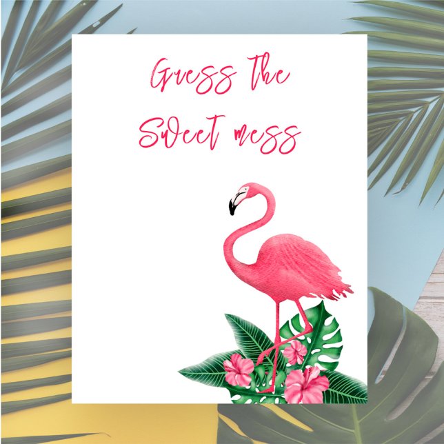 Flamingo babydusch Gissa den söta  Poster (Skapare uppladdad)