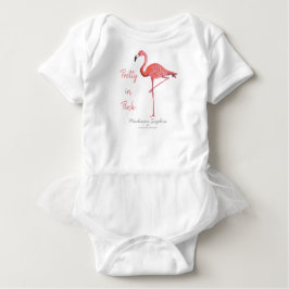 Flamingo | Babyflicka | Kroppsställning T Shirt