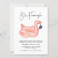 Flamingo Bachelorette Bassäng Party