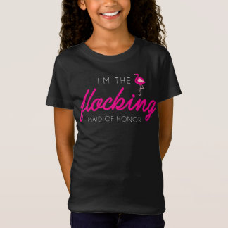 Flamingo Bachelorette-partiet i Maid of honor T Shirt