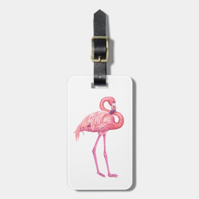 Flamingo Bagagebricka (Vertikal Framsida)