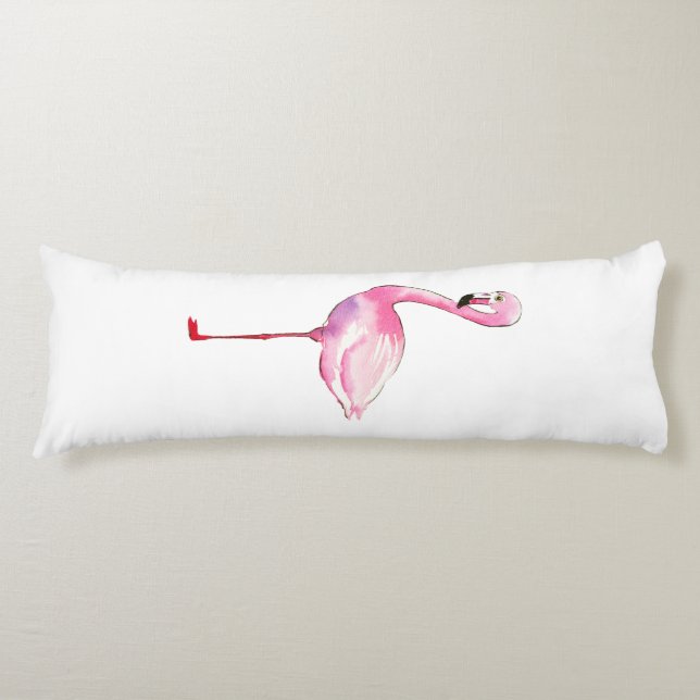 Flamingo ~ Balanserad Kroppskudde (Framsidan)