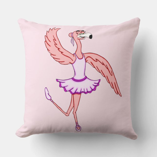 Flamingo Ballerina Kudde (Framsida)