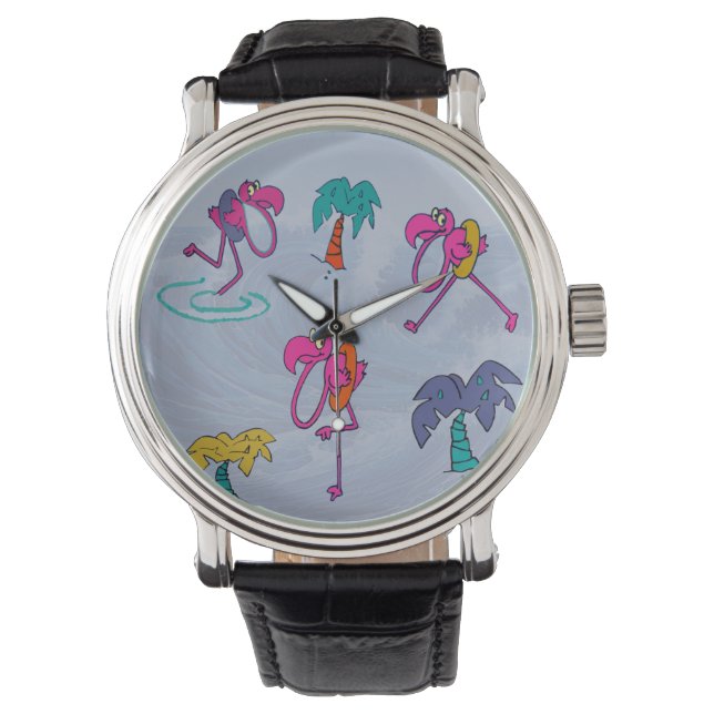 Flamingo Beach Armbandsur (Framsida)