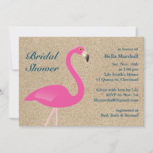 Flamingo Beach Bröllopsfestinladan Inbjudningar