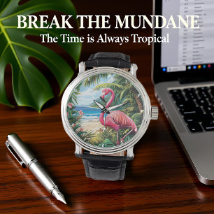 Flamingo Beach Tropical Armbandsur