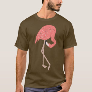Flamingo Beach Tropical Night Himlar Coola Animal T Shirt