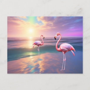 Flamingo Beach Vykort