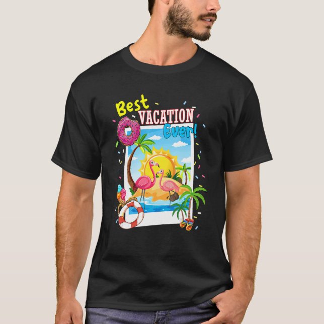 Flamingo Best Vacation All Family Vacation 2022 B T Shirt (Framsida)