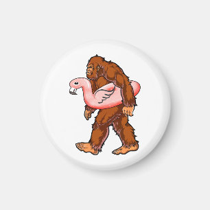 Flamingo Bigfoot Magnet