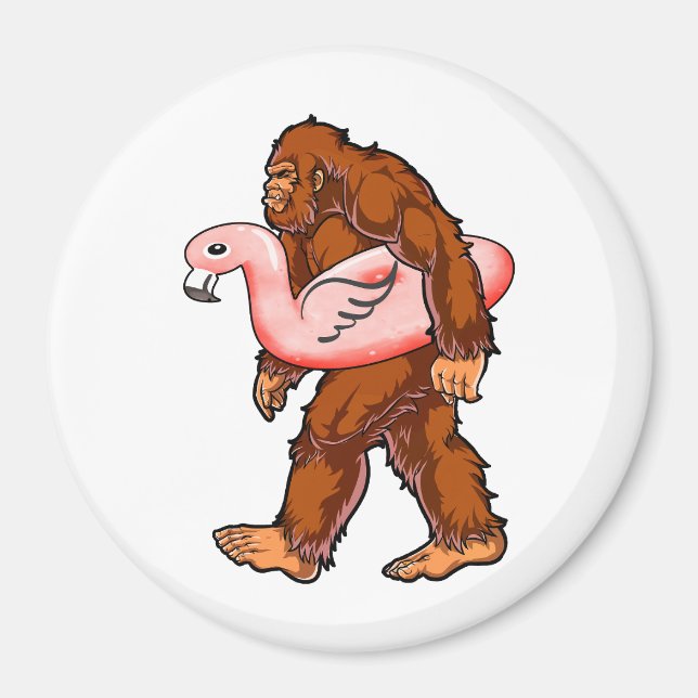 Flamingo Bigfoot Magnet (Framsidan)