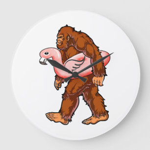 Flamingo Bigfoot Stor Klocka
