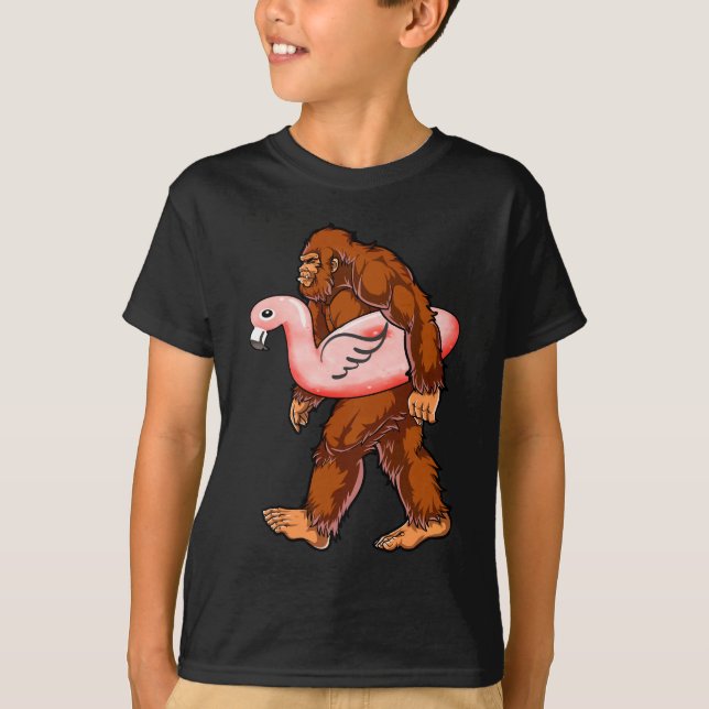 Flamingo Bigfoot T Shirt (Framsida)
