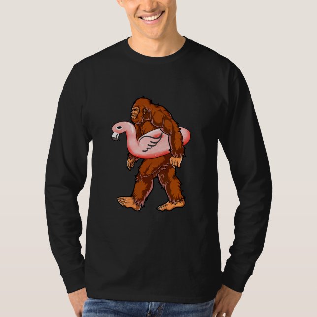 Flamingo Bigfoot T Shirt (Framsida)
