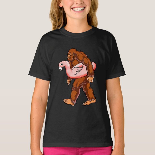 Flamingo Bigfoot T Shirt (Framsida)