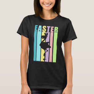 Flamingo Bird Glad påsk Cute Funny Vår Roligt H T Shirt