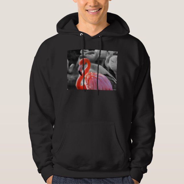 Flamingo Bird Photography Hoodie (Framsida)