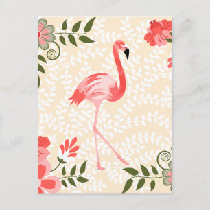Flamingo Bird Vykort