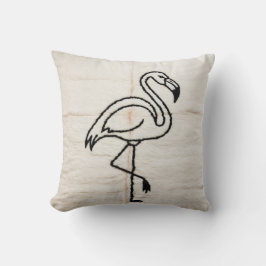 Flamingo Black and White Kilim Pillows Kudde