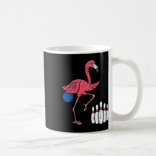 Flamingo Bowling Funny Sport Bowlareare Team Manar Kaffemugg (Höger)