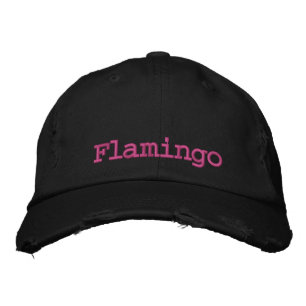 Flamingo Broderad Keps