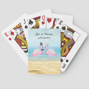Flamingo Bröllop-cykelns uppspelningskort Casinokort