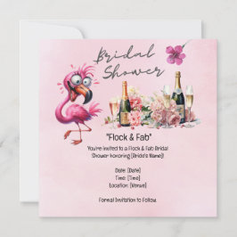 Flamingo Bröllopsdusch Spara Datumet