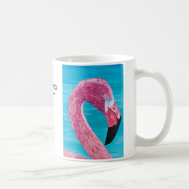 Flamingo Brooklyn Målning Mugg av Just Dahl (Höger)
