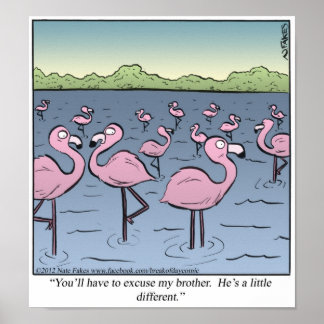 Flamingo Brother Poster
