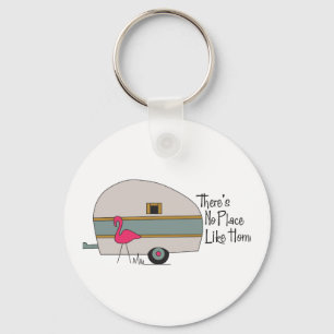 Flamingo Camper Nyckelring