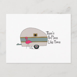 Flamingo Camper Vykort