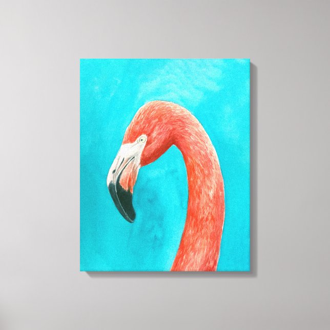 Flamingo Canvastryck (Framsida)